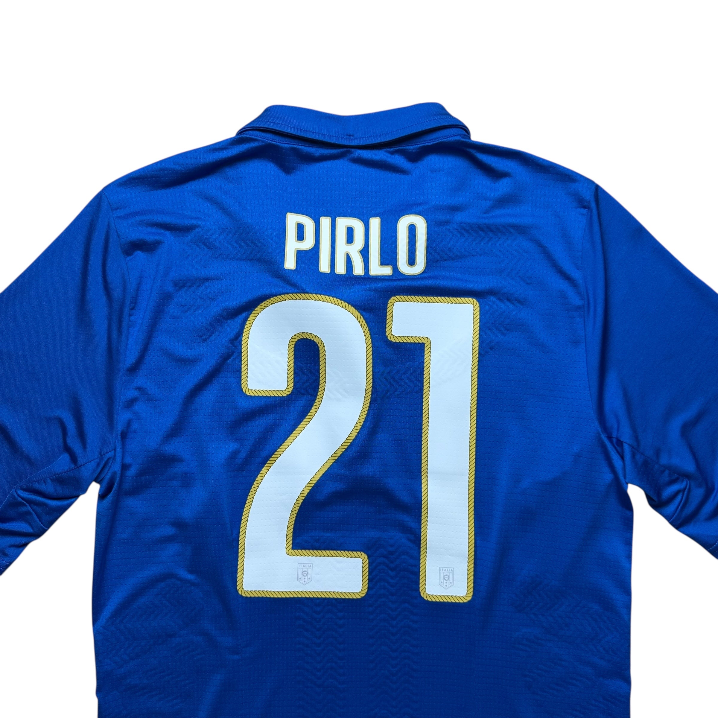Italy 2014 Player Issue Authentic Home Shirt (XL) Pirlo #21