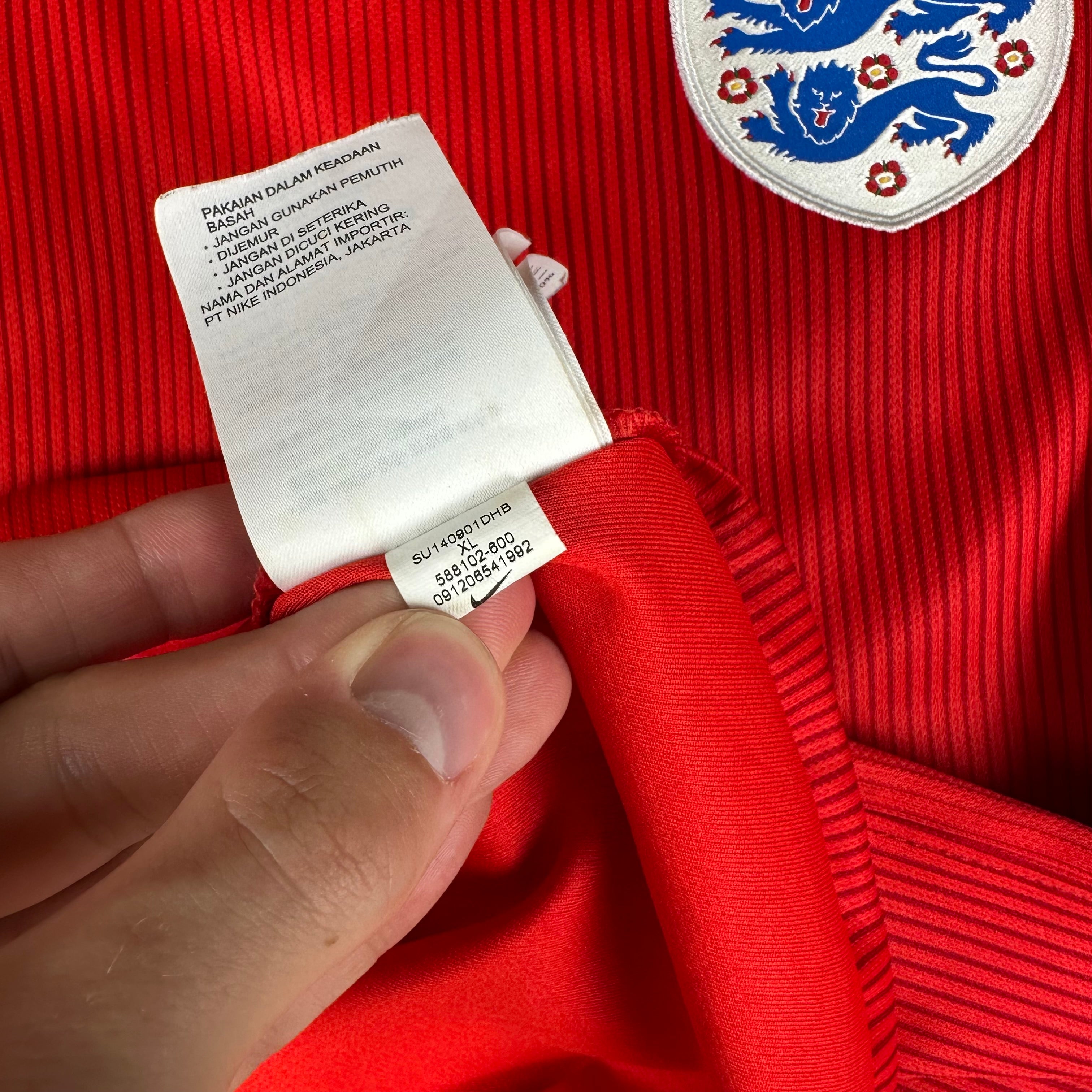 England 2014 Away Shirt (XL) Gerrard #4