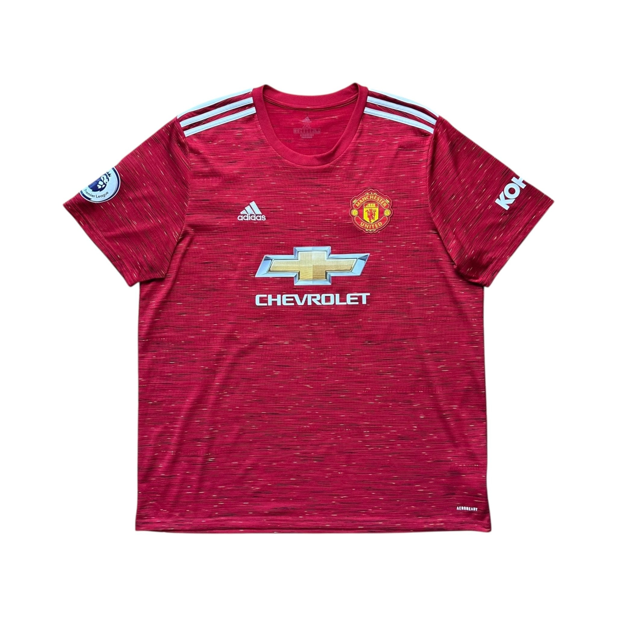 Manchester United 2020 - 21 Home Shirt (XXL) Van De Beek 34 - Kitplug