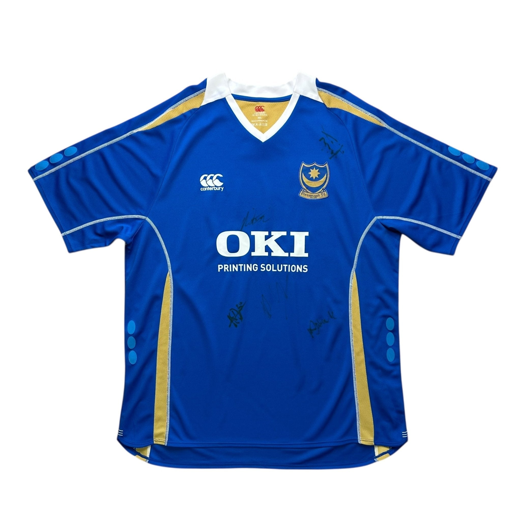 Portsmouth 2007 - 08 Home Shirt (XL) *Signed By Squad - Kitplug